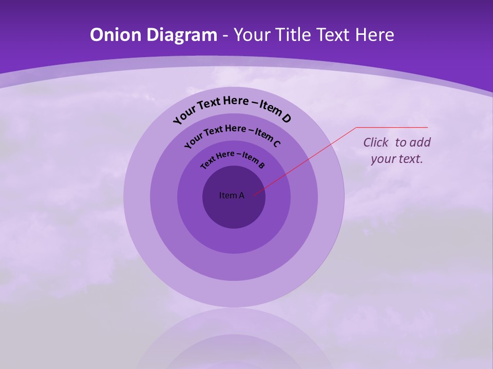 A Purple Sky With Clouds Powerpoint Template PowerPoint Template