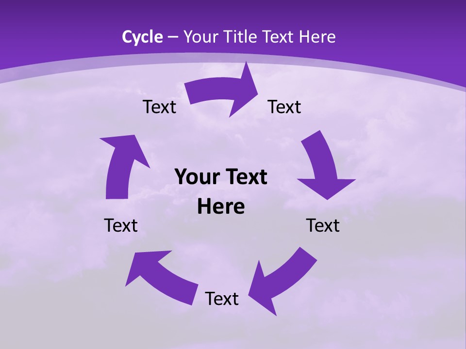 A Purple Sky With Clouds Powerpoint Template PowerPoint Template