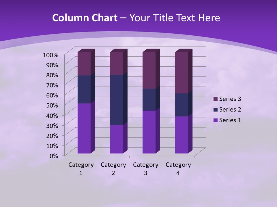 A Purple Sky With Clouds Powerpoint Template PowerPoint Template
