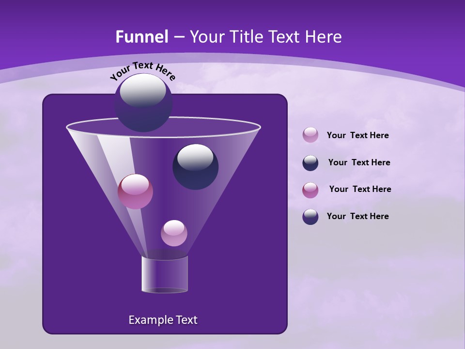 A Purple Sky With Clouds Powerpoint Template PowerPoint Template