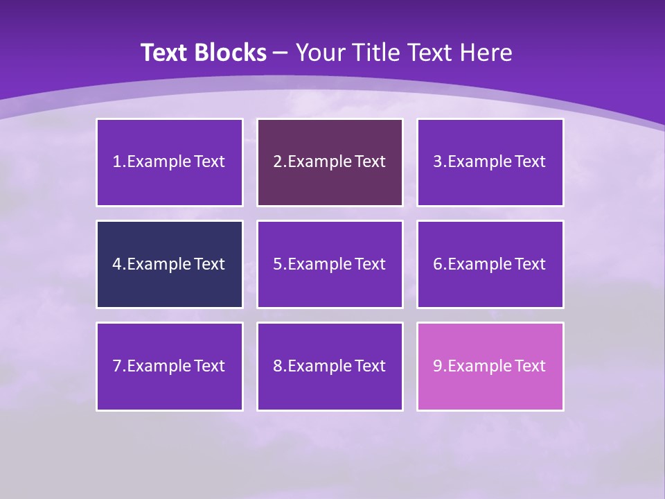 A Purple Sky With Clouds Powerpoint Template PowerPoint Template