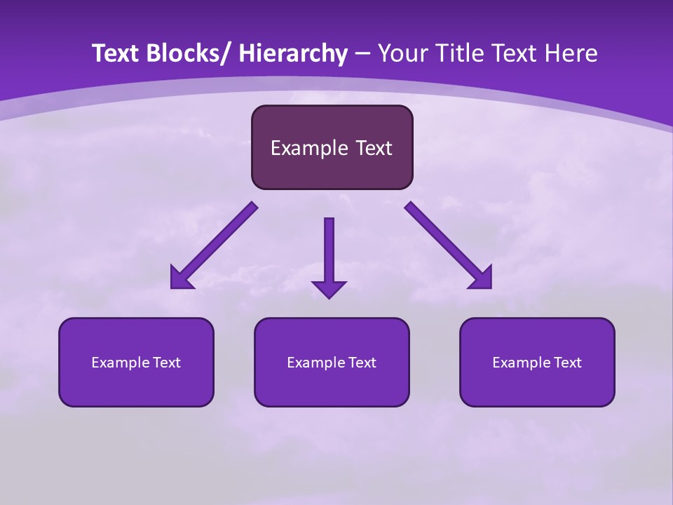 A Purple Sky With Clouds Powerpoint Template PowerPoint Template