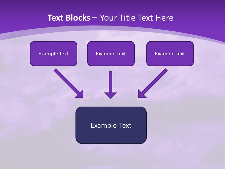 A Purple Sky With Clouds Powerpoint Template PowerPoint Template