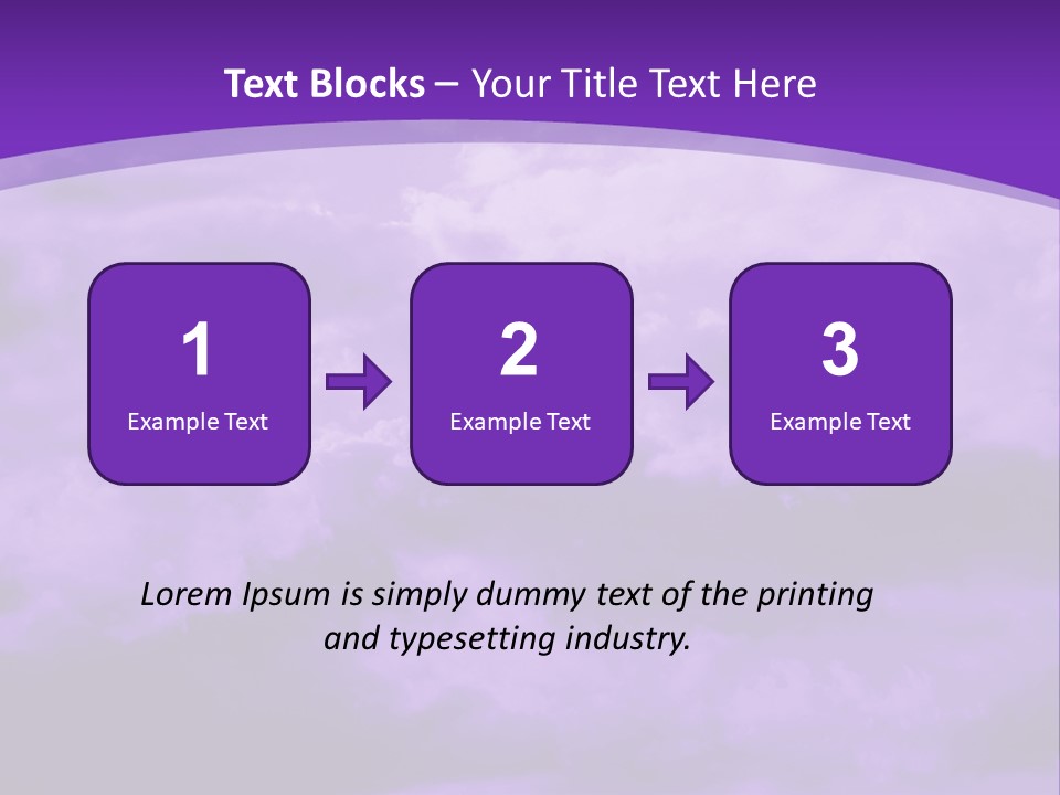 A Purple Sky With Clouds Powerpoint Template PowerPoint Template