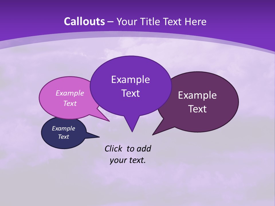 A Purple Sky With Clouds Powerpoint Template PowerPoint Template