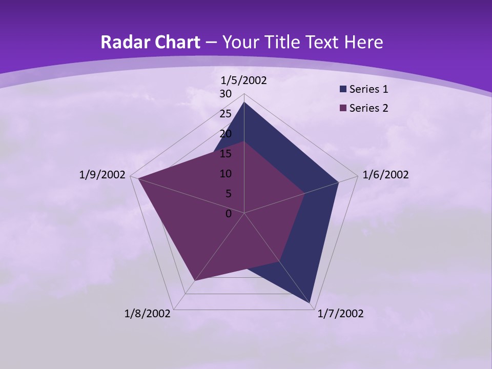 A Purple Sky With Clouds Powerpoint Template PowerPoint Template