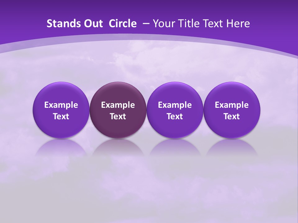 A Purple Sky With Clouds Powerpoint Template PowerPoint Template