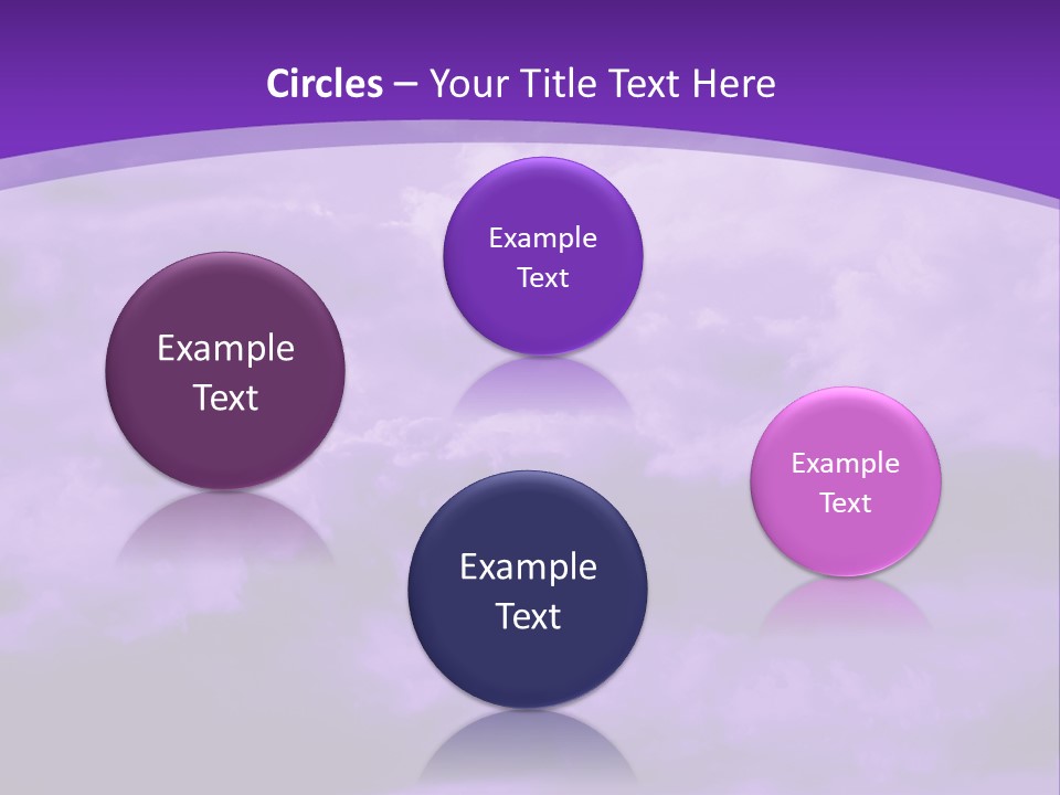 A Purple Sky With Clouds Powerpoint Template PowerPoint Template