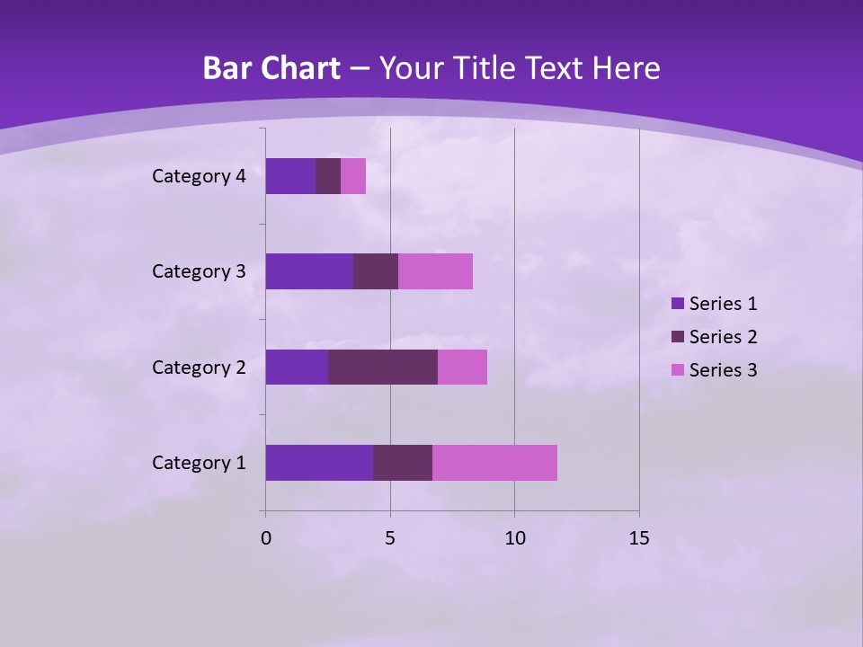A Purple Sky With Clouds Powerpoint Template PowerPoint Template