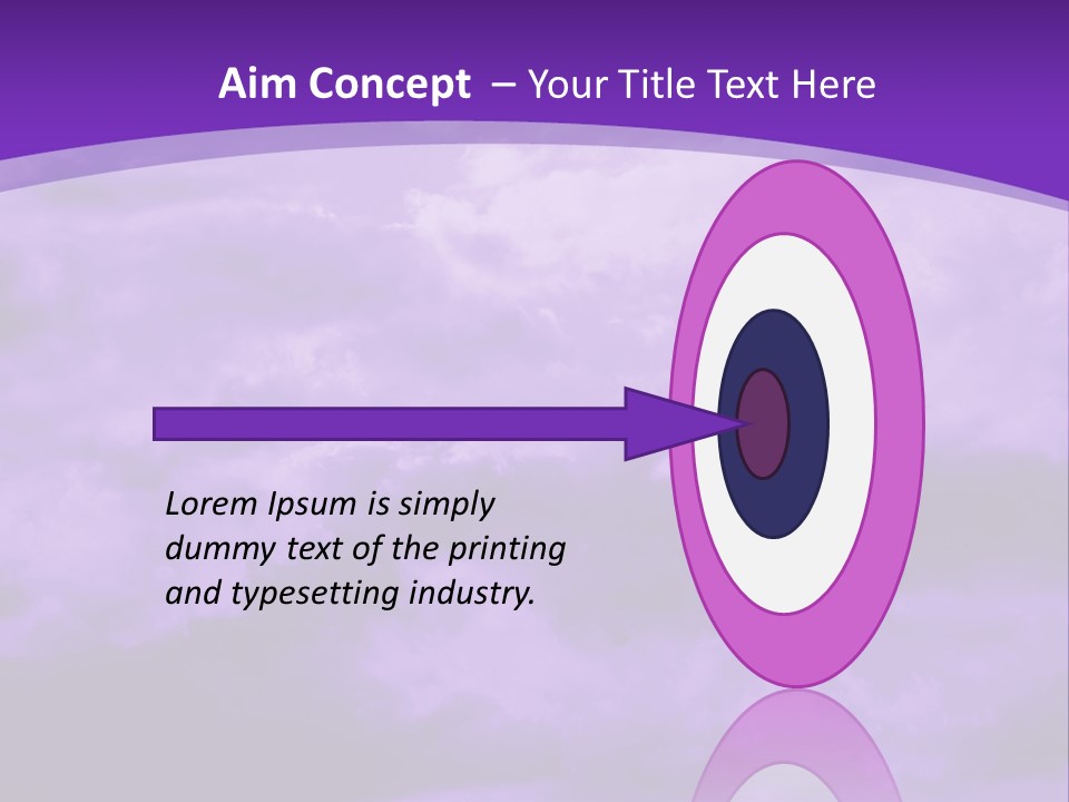 A Purple Sky With Clouds Powerpoint Template PowerPoint Template