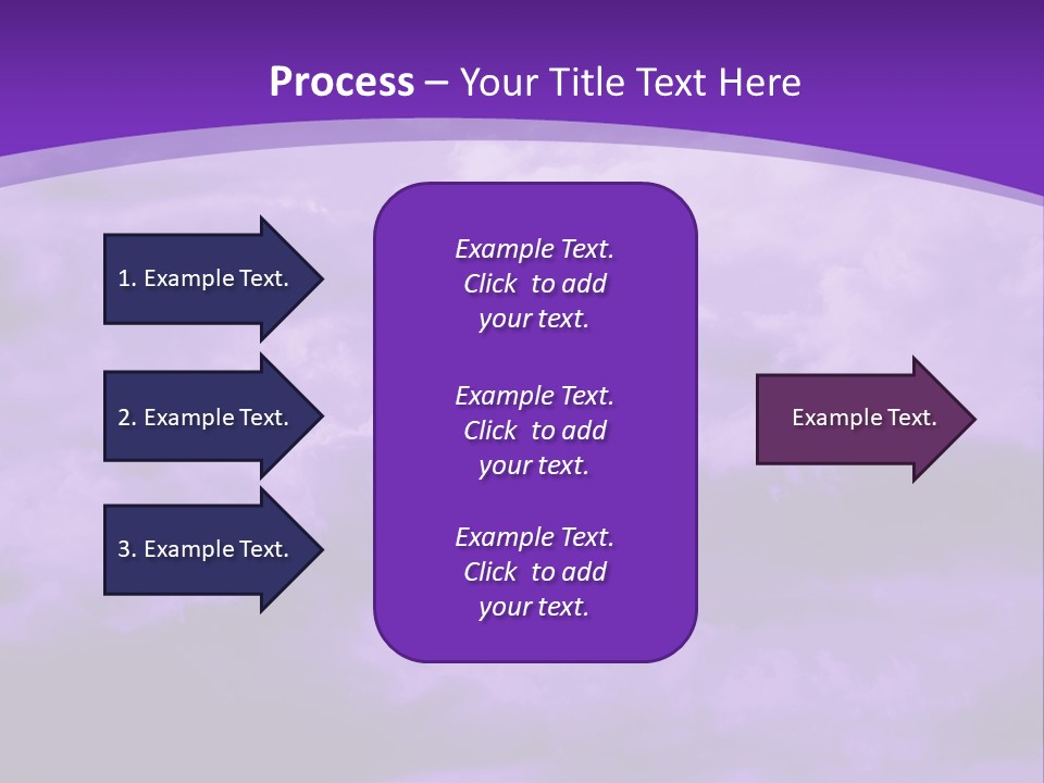 A Purple Sky With Clouds Powerpoint Template PowerPoint Template