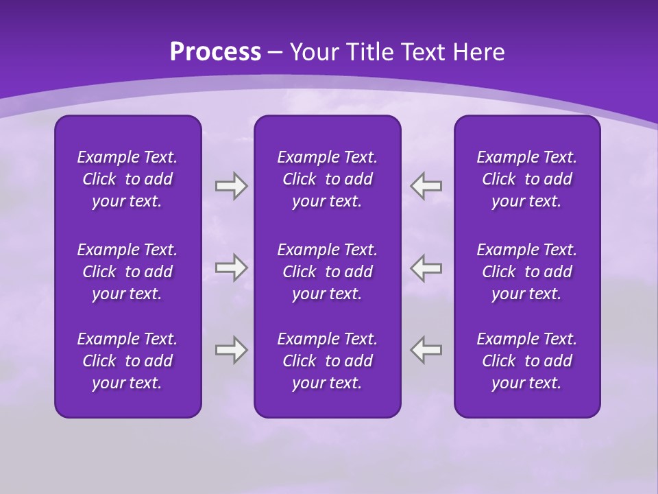 A Purple Sky With Clouds Powerpoint Template PowerPoint Template