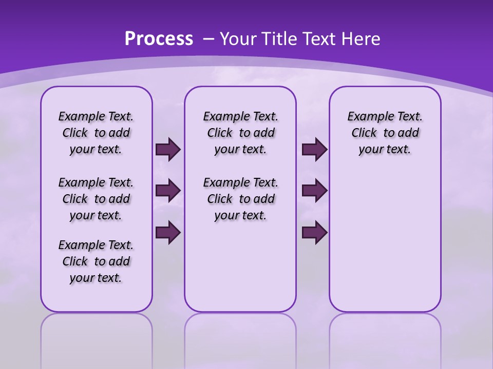 A Purple Sky With Clouds Powerpoint Template PowerPoint Template
