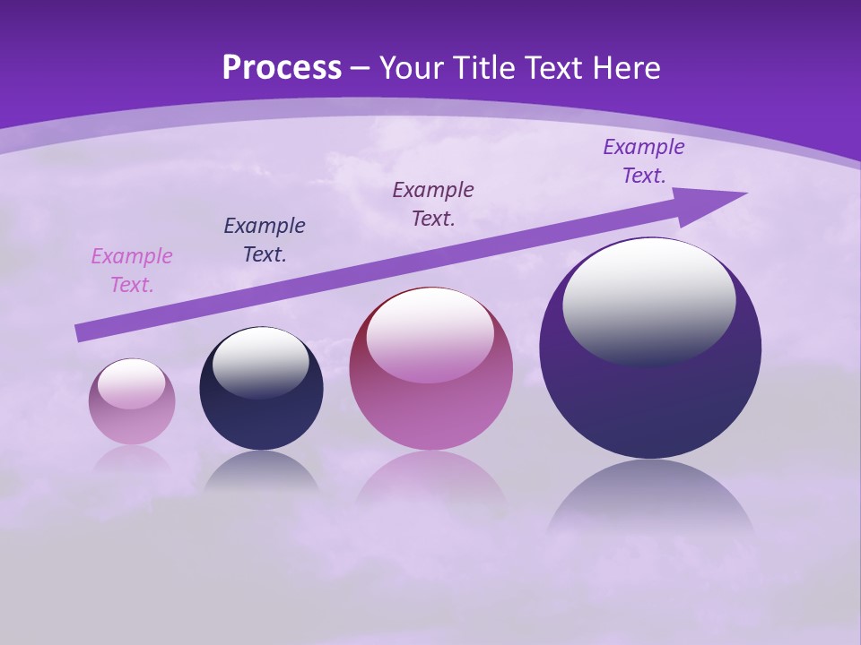 A Purple Sky With Clouds Powerpoint Template PowerPoint Template