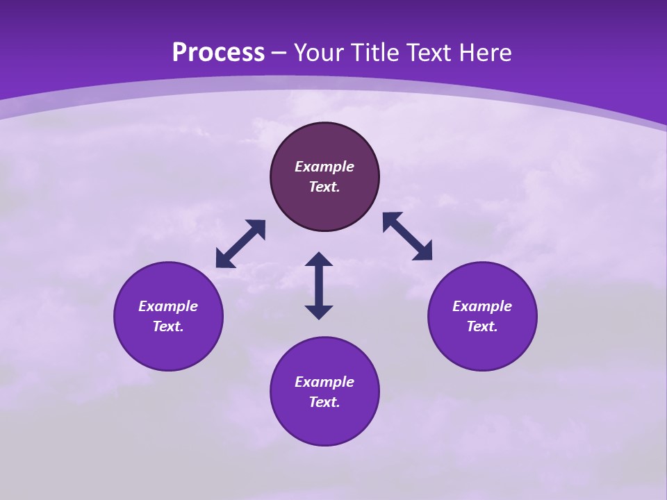 A Purple Sky With Clouds Powerpoint Template PowerPoint Template