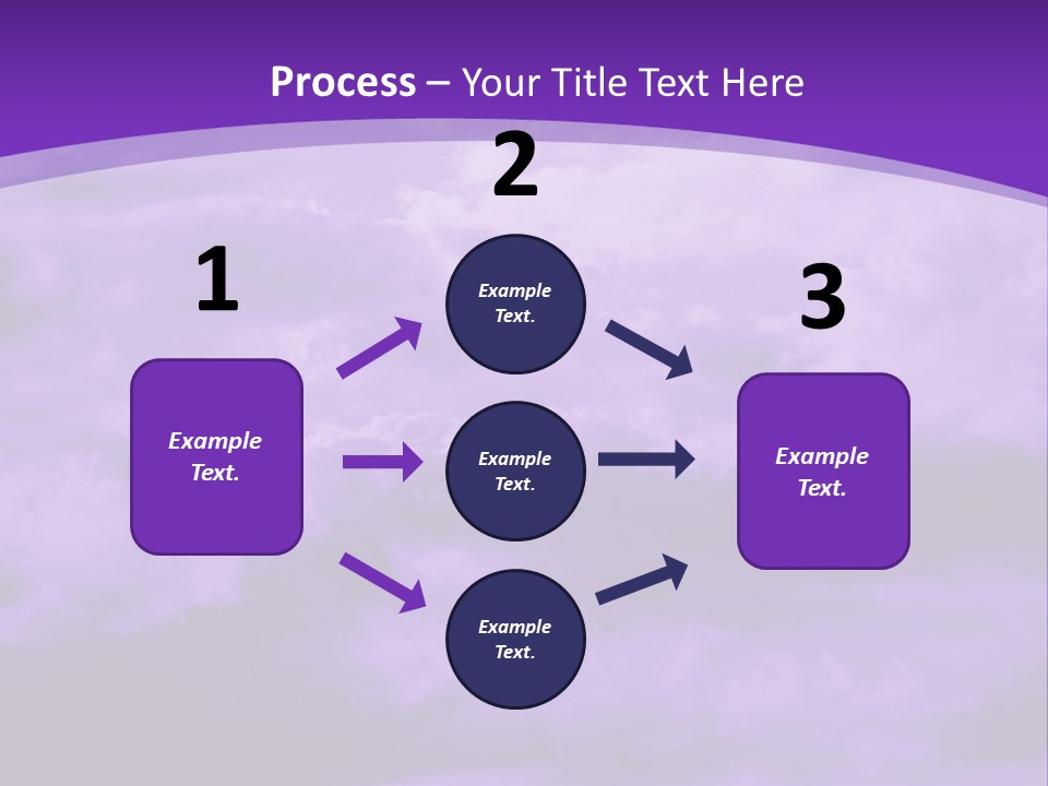 A Purple Sky With Clouds Powerpoint Template PowerPoint Template