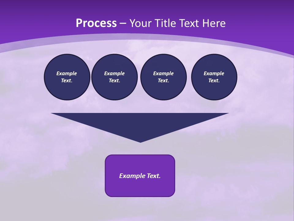 A Purple Sky With Clouds Powerpoint Template PowerPoint Template
