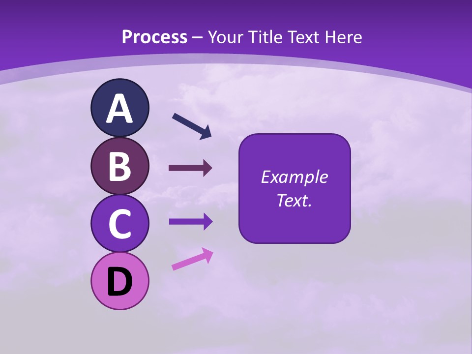 A Purple Sky With Clouds Powerpoint Template PowerPoint Template