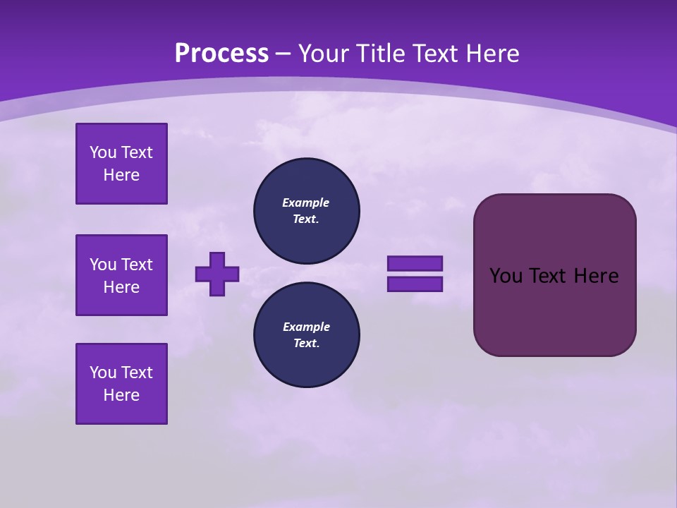 A Purple Sky With Clouds Powerpoint Template PowerPoint Template