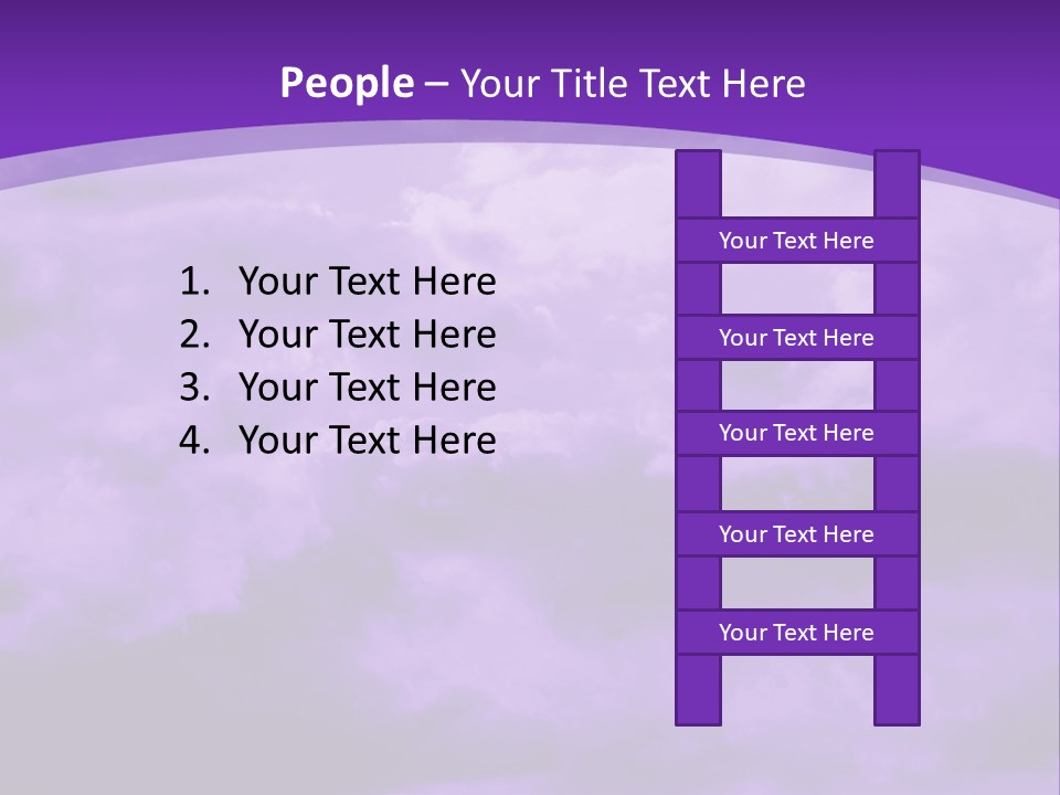 A Purple Sky With Clouds Powerpoint Template PowerPoint Template