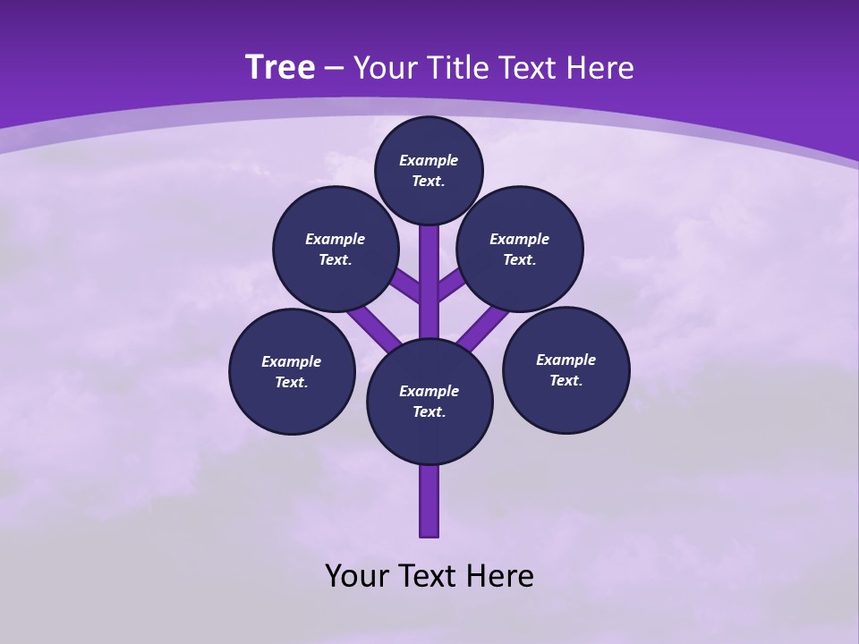 A Purple Sky With Clouds Powerpoint Template PowerPoint Template