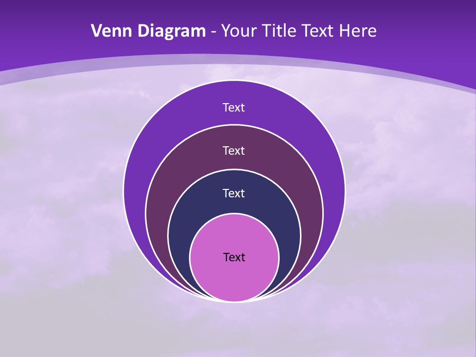 A Purple Sky With Clouds Powerpoint Template PowerPoint Template