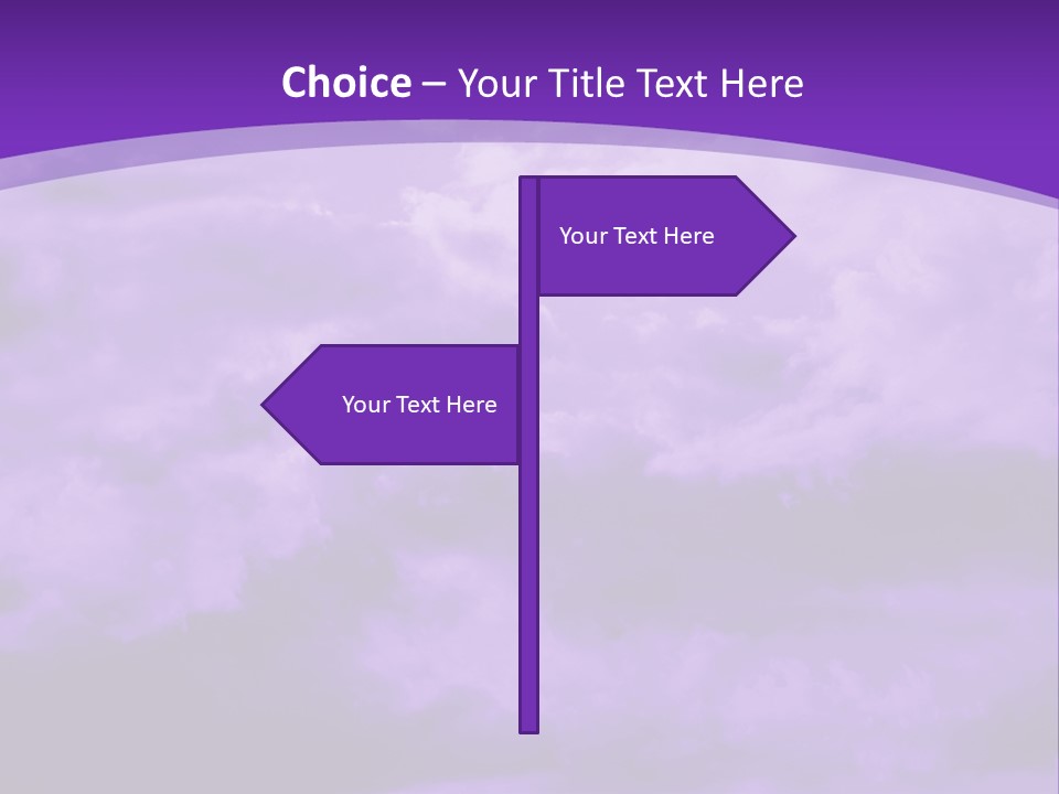 A Purple Sky With Clouds Powerpoint Template PowerPoint Template
