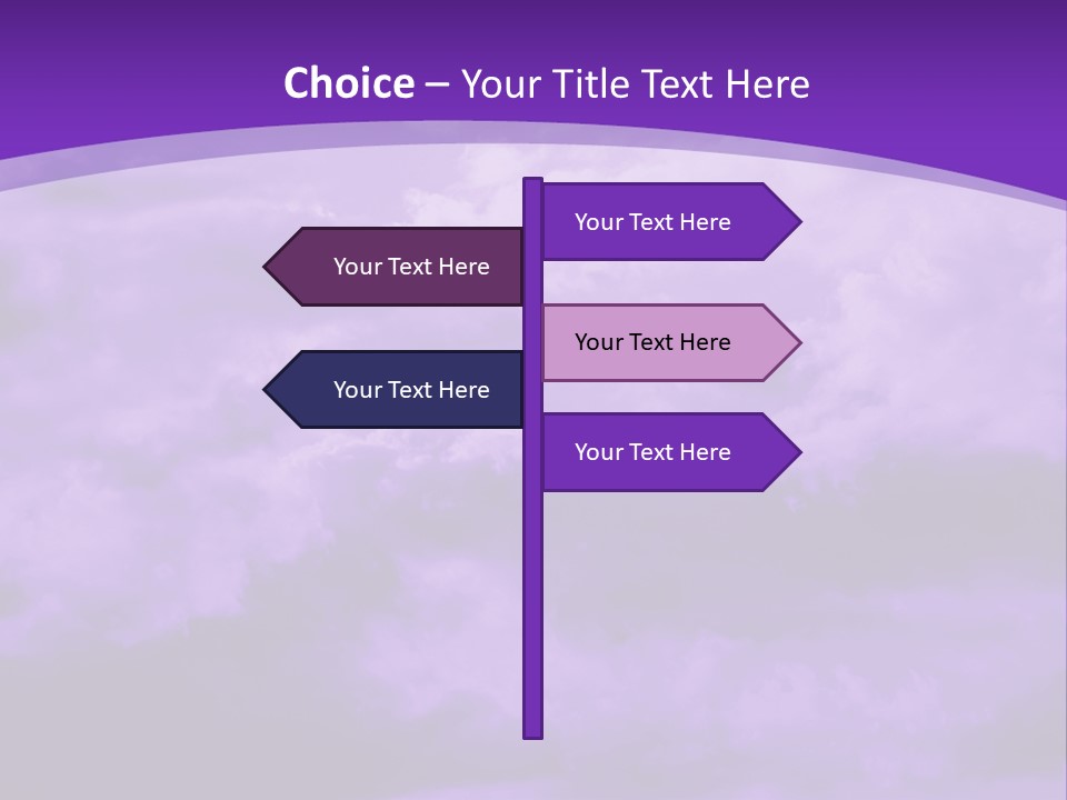 A Purple Sky With Clouds Powerpoint Template PowerPoint Template