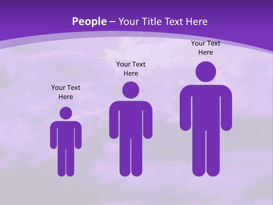 A Purple Sky With Clouds Powerpoint Template PowerPoint Template