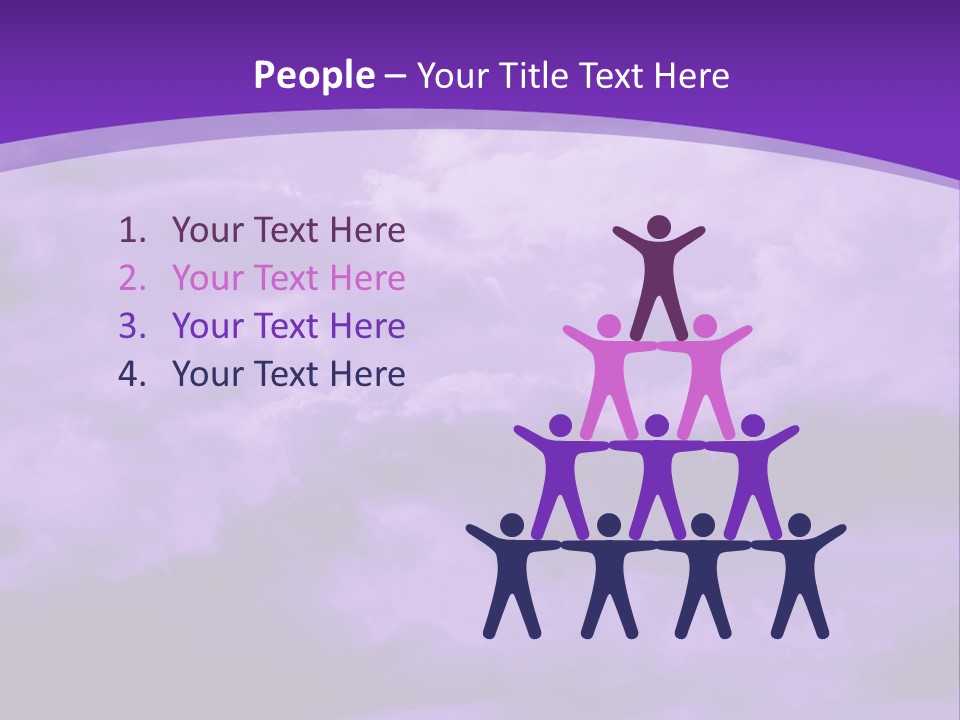 A Purple Sky With Clouds Powerpoint Template PowerPoint Template