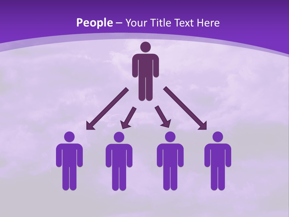 A Purple Sky With Clouds Powerpoint Template PowerPoint Template