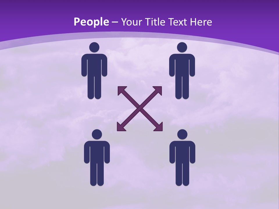 A Purple Sky With Clouds Powerpoint Template PowerPoint Template
