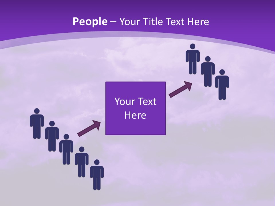 A Purple Sky With Clouds Powerpoint Template PowerPoint Template
