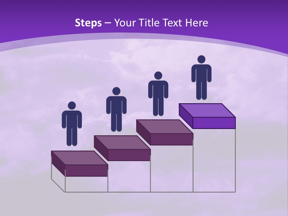 A Purple Sky With Clouds Powerpoint Template PowerPoint Template