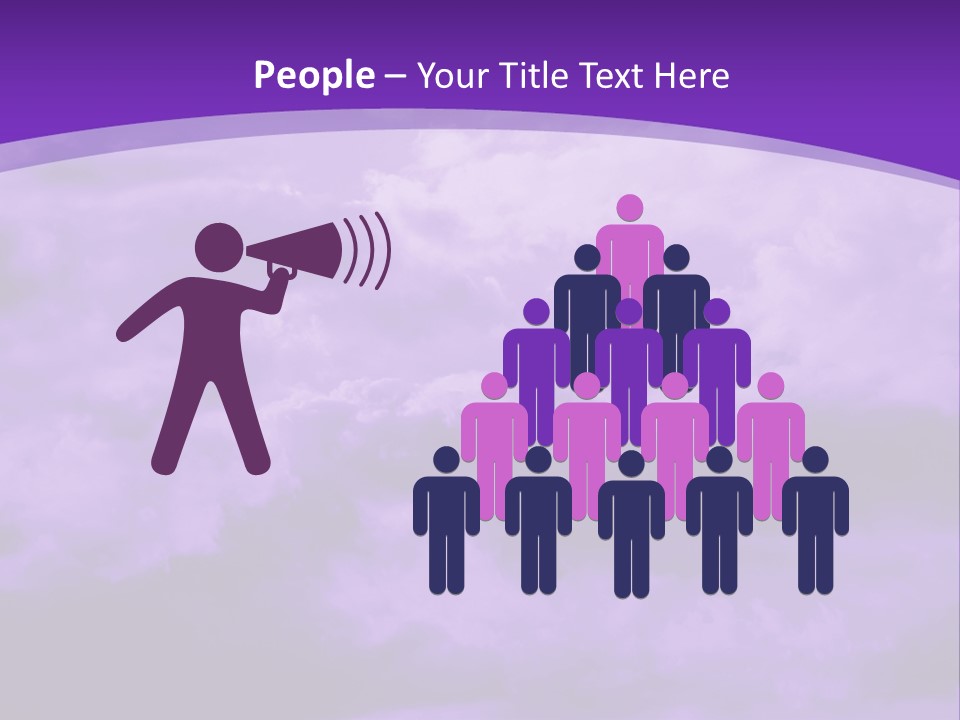 A Purple Sky With Clouds Powerpoint Template PowerPoint Template