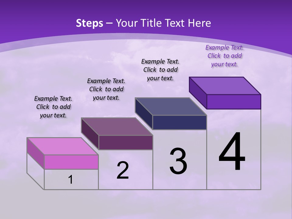 A Purple Sky With Clouds Powerpoint Template PowerPoint Template