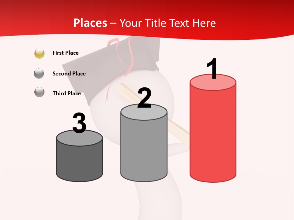 A Person With A Graduation Cap On His Head PowerPoint Template