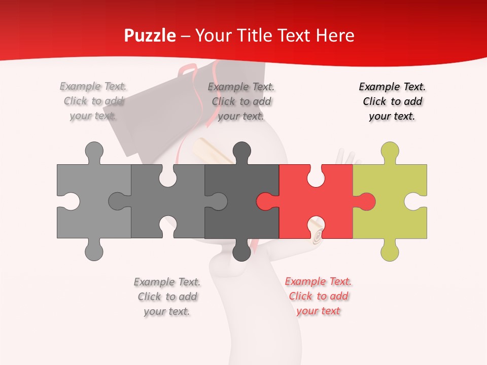 A Person With A Graduation Cap On His Head PowerPoint Template