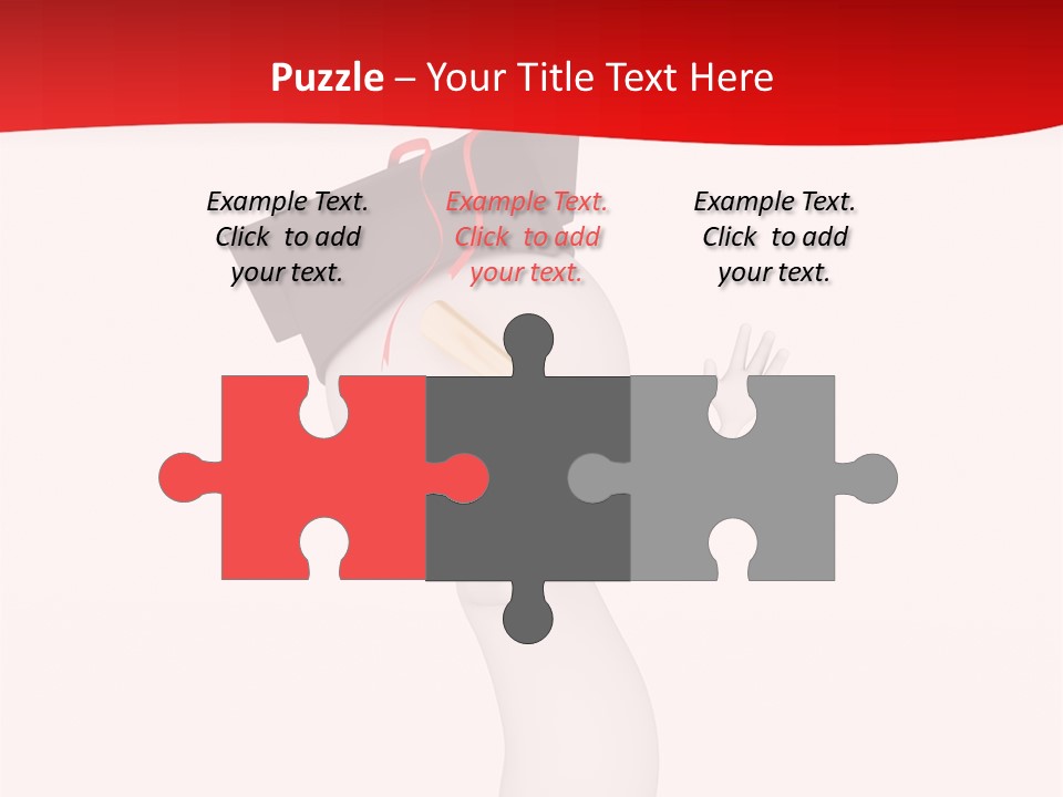 A Person With A Graduation Cap On His Head PowerPoint Template