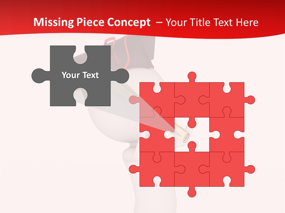 A Person With A Graduation Cap On His Head PowerPoint Template