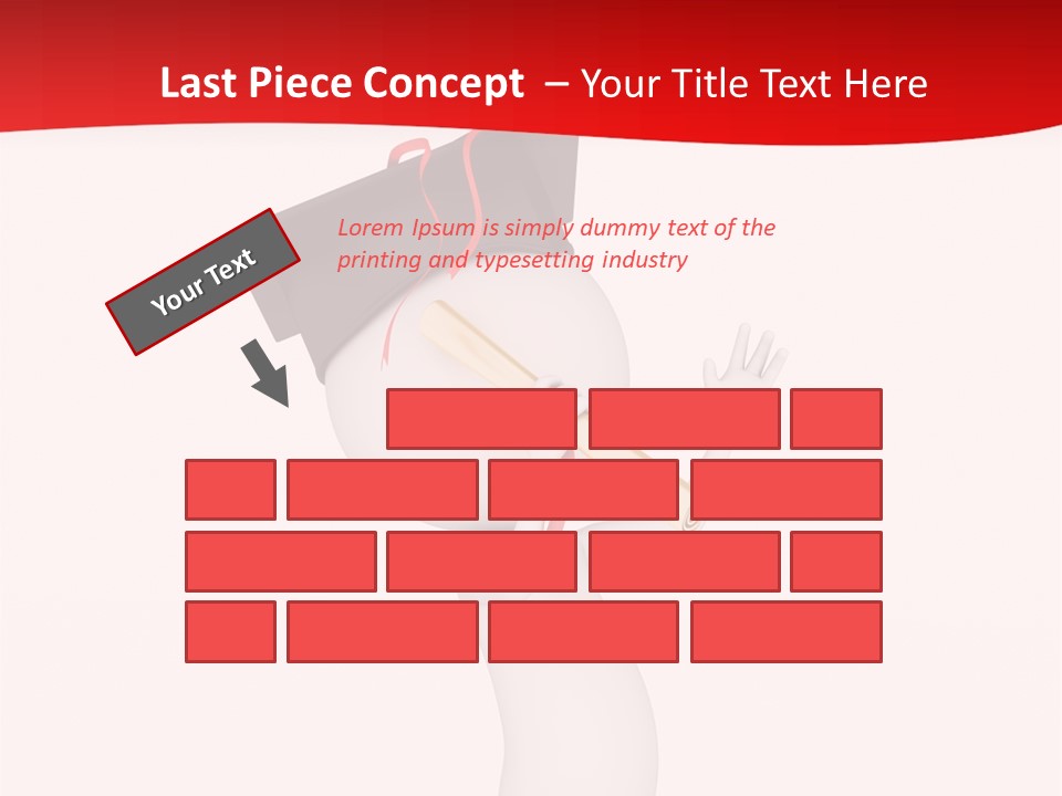 A Person With A Graduation Cap On His Head PowerPoint Template