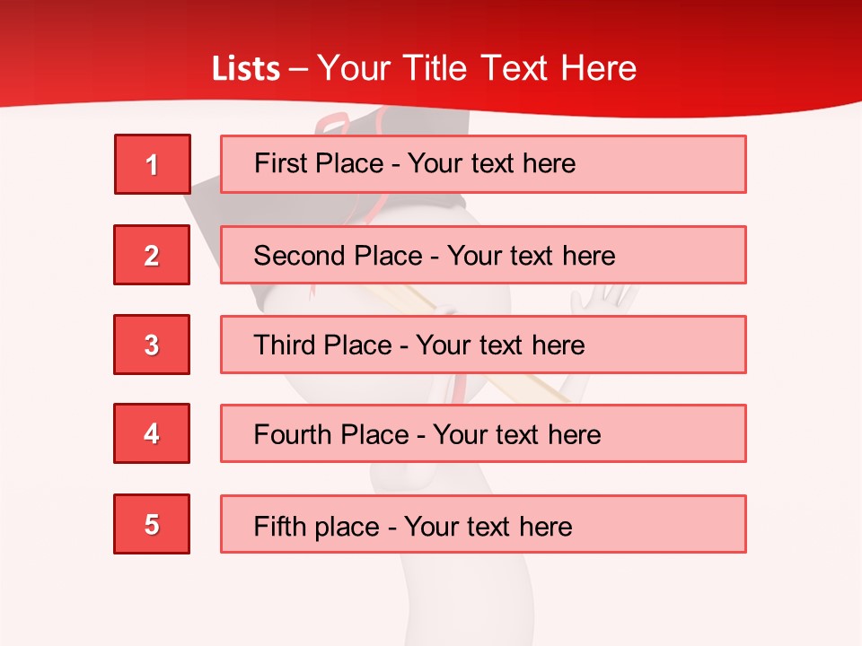 A Person With A Graduation Cap On His Head PowerPoint Template