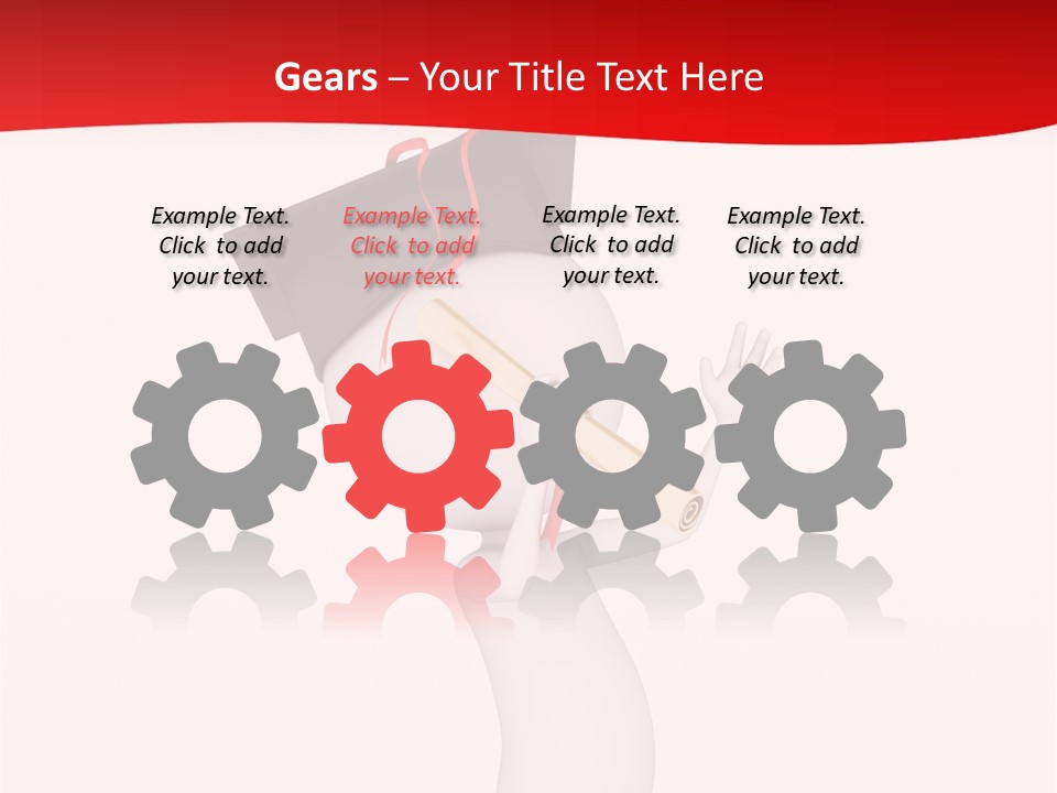 A Person With A Graduation Cap On His Head PowerPoint Template