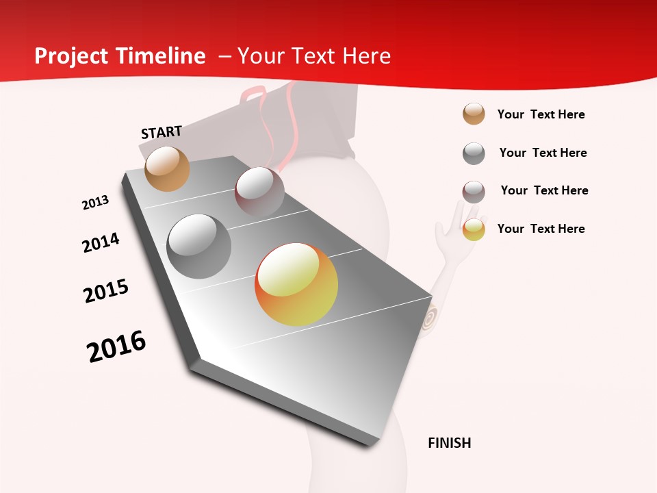 A Person With A Graduation Cap On His Head PowerPoint Template