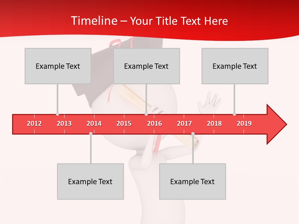 A Person With A Graduation Cap On His Head PowerPoint Template