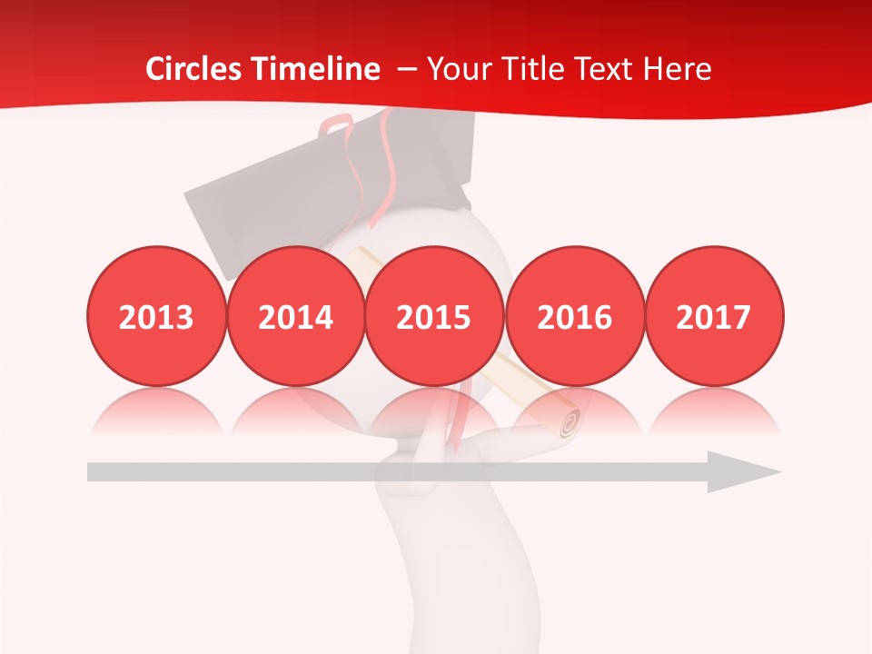 A Person With A Graduation Cap On His Head PowerPoint Template