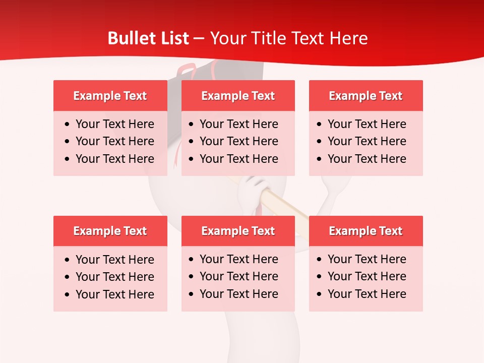 A Person With A Graduation Cap On His Head PowerPoint Template