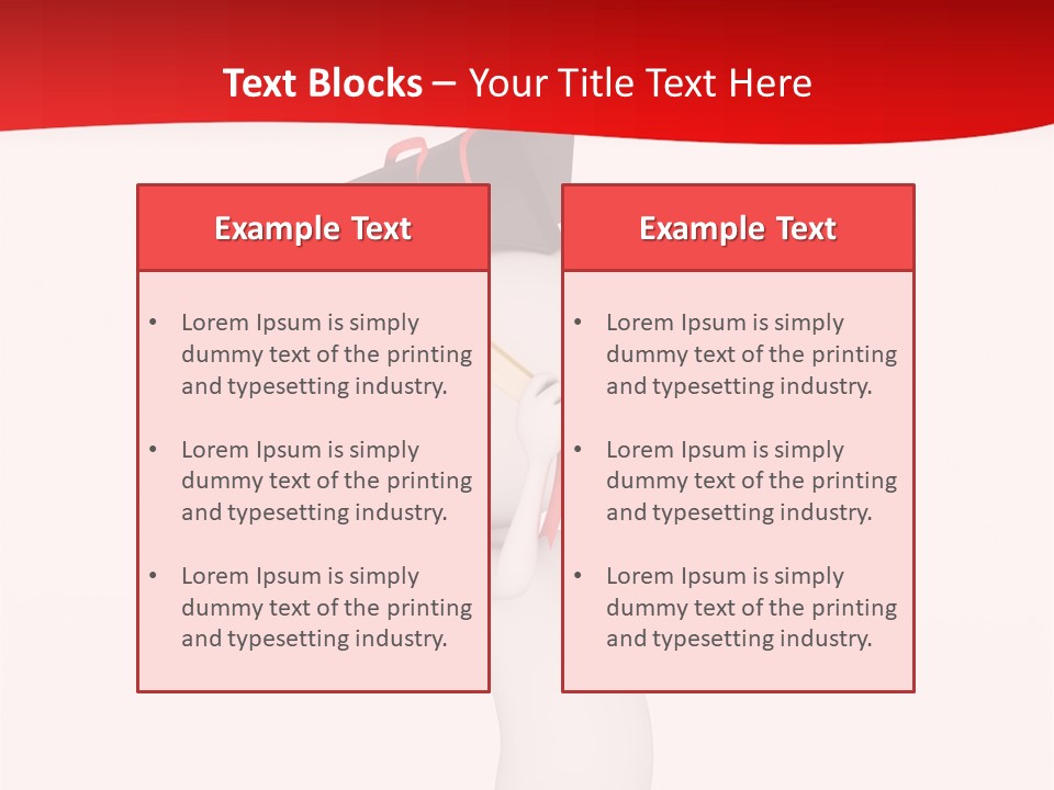A Person With A Graduation Cap On His Head PowerPoint Template