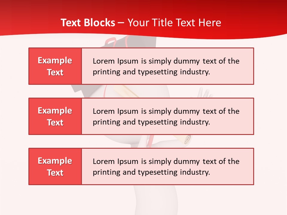 A Person With A Graduation Cap On His Head PowerPoint Template