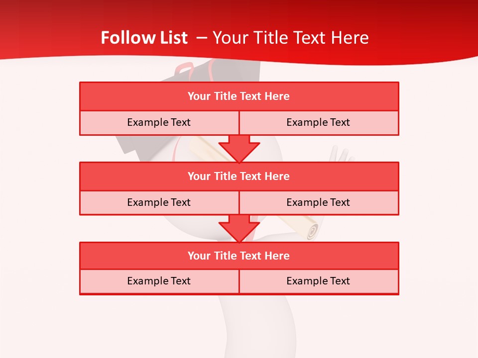 A Person With A Graduation Cap On His Head PowerPoint Template